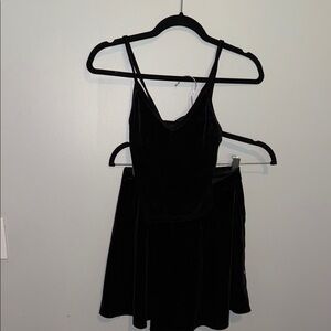 Brandy Melville/ LA Hearts Elegant Black Velvet Set